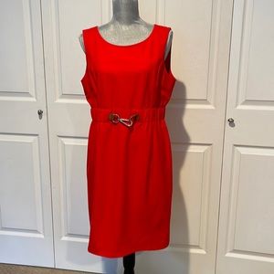 Calvin Klein orange dress